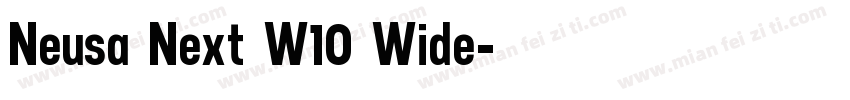 Neusa Next W10 Wide字体转换
